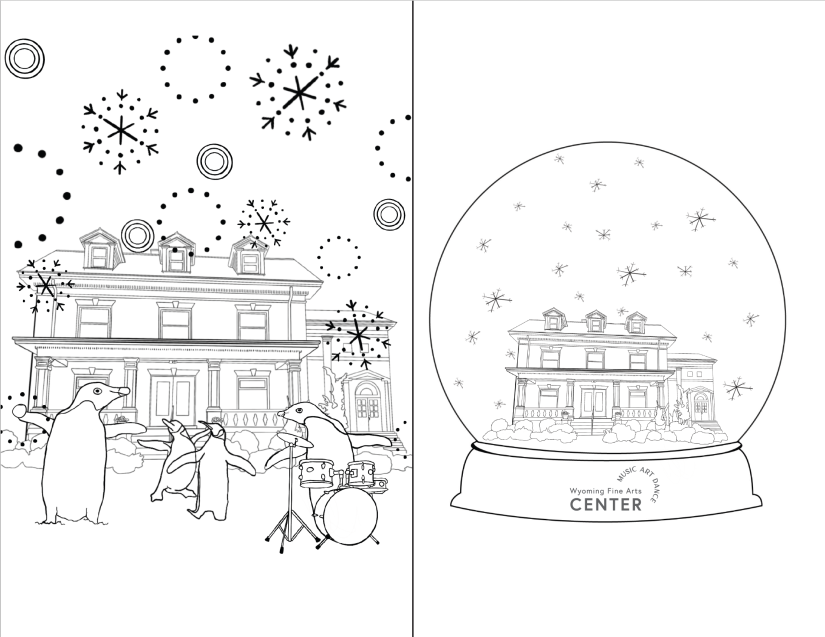 Holiday Coloring Pages from The Center  - Page 1