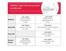 22-23 THURSDAY Group Classes